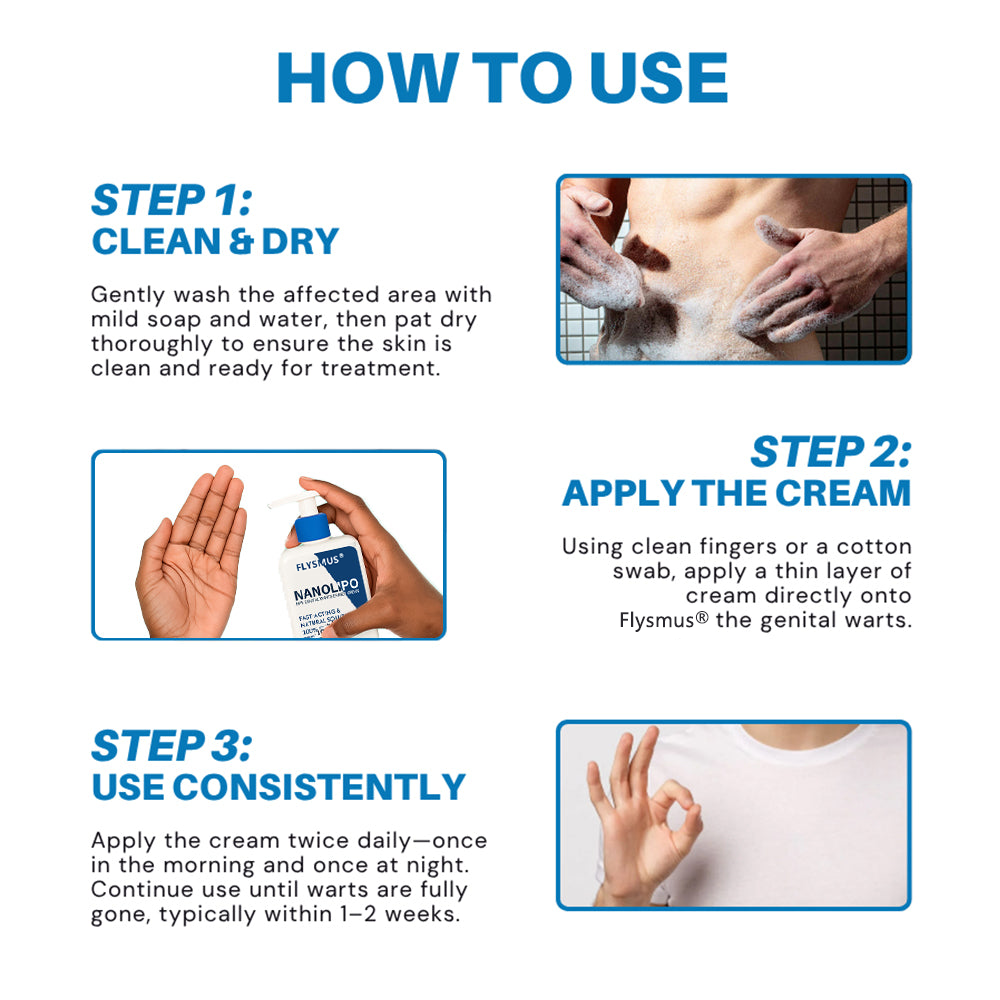 Flysmus® NanoLipo HPV Genital Warts Eraser Cream