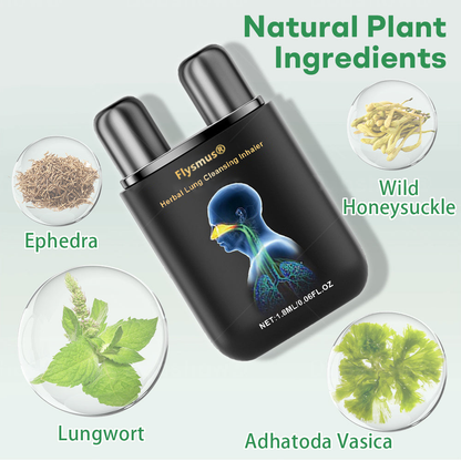 ✅Official Store| 𝙁𝙡𝙮𝙨𝙢𝙪𝙨® 𝐇𝐞𝐫𝐛𝐚𝐥 𝐋𝐮𝐧𝐠 𝐂𝐥𝐞𝐚𝐧𝐬𝐢𝐧𝐠 𝐈𝐧𝐡𝐚𝐢𝐞𝐫(🫁Cough, wheezing, shortness of breath, sputum, stuffy nose, bronchitis, bronchitis, allergy symptoms, lung discomfort💝)