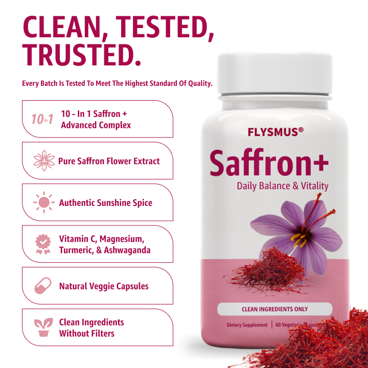 𝙁𝙡𝙮𝙨𝙢𝙪𝙨® Pure Saffron+ Extract