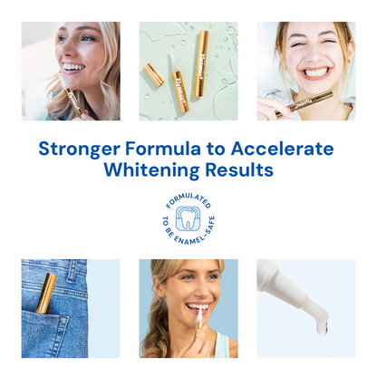 Flysmus® Extra-Strength Teeth Whitening Serum Pen + Dual-Peroxide Formula & Xylitol