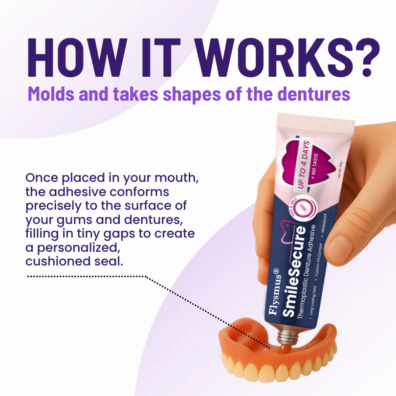 Flysmus® SmileSecure Thermoplastic Denture Adhesive