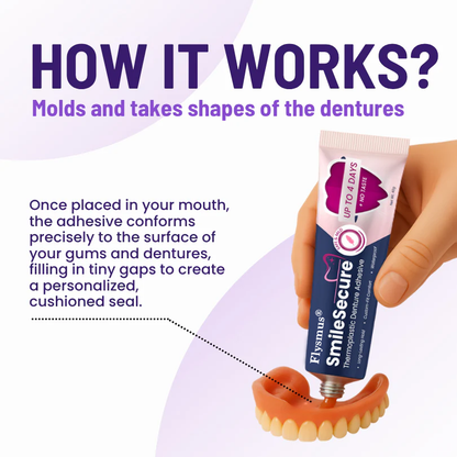 Flysmus® SmileSecure Thermoplastic Denture Adhesive
