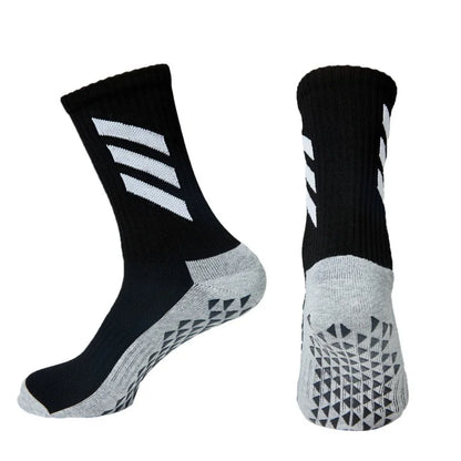 1 pair of non -slip football socks plus 1 pair of breathable football legged socks