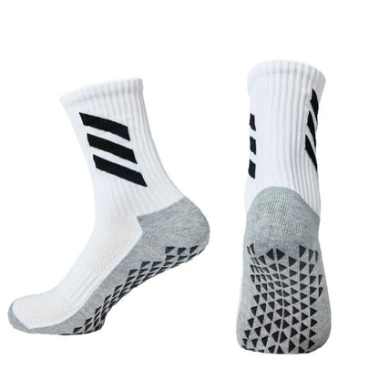 1 pair of non -slip football socks plus 1 pair of breathable football legged socks