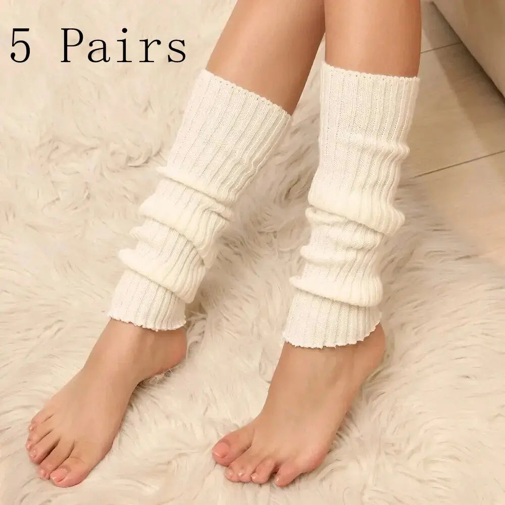 1/5 Pairs High-quality Foot Warmers Uniform Bubble Socks Fashion Korean Lolita Girl Loose Socks Women's Versatile Elephant Socks