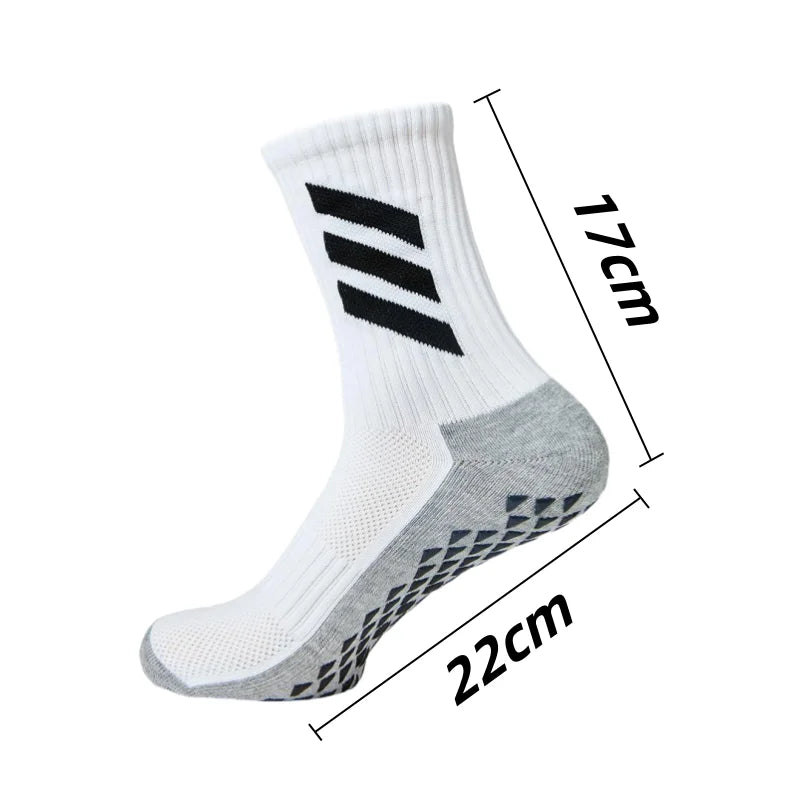 1 pair of non -slip football socks plus 1 pair of breathable football legged socks