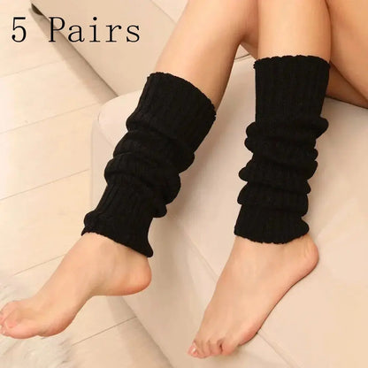 1/5 Pairs High-quality Foot Warmers Uniform Bubble Socks Fashion Korean Lolita Girl Loose Socks Women's Versatile Elephant Socks
