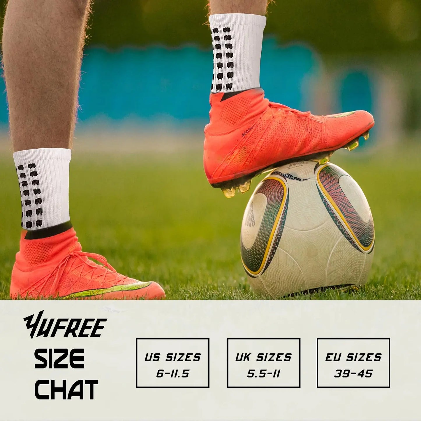 6 pairs of football socks sports socks men's mid-calf socks silicone non-slip dot socks basketball yoga socks