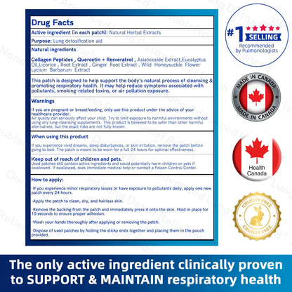 🔥【Official Store】Flysmus® DoubleNano COPD Relief Patch (💝 Cough, wheezing, shortness of breath, sputum, stuffy nose, bronchitis, bronchitis, allergy symptoms, lung discomfort🫁）