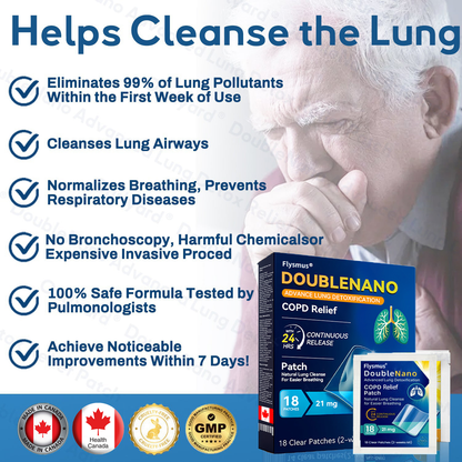 🔥【Official Store】Flysmus® DoubleNano COPD Relief Patch (💝 Cough, wheezing, shortness of breath, sputum, stuffy nose, bronchitis, bronchitis, allergy symptoms, lung discomfort🫁）